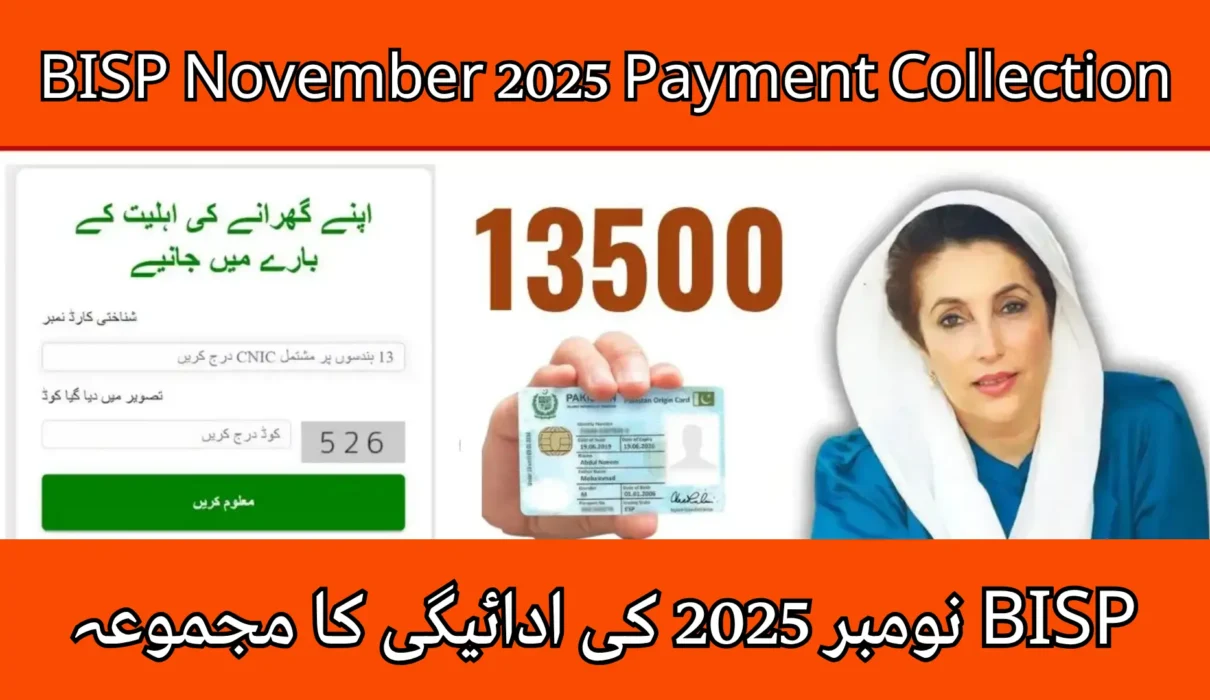 BISP Payment Collection November 2025 Cash